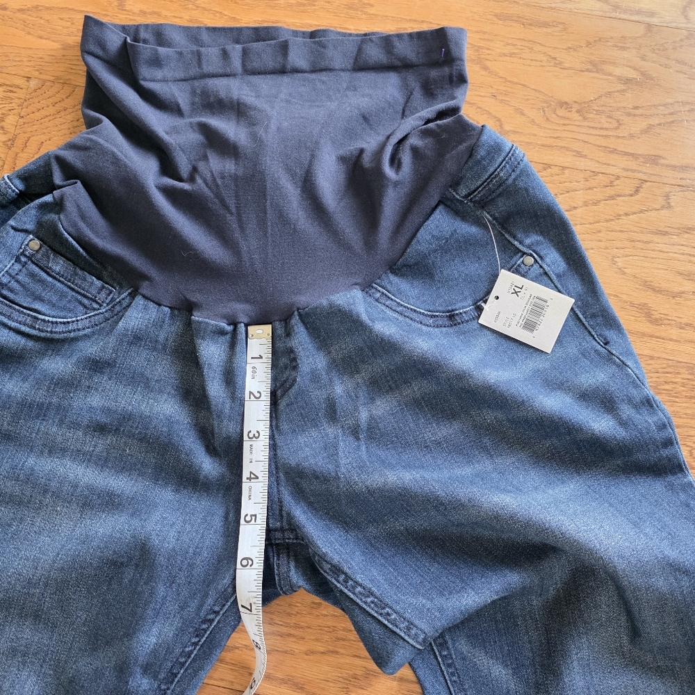 Indigo Blue Maternity Jeans XL NWT - Picture 9 of 11